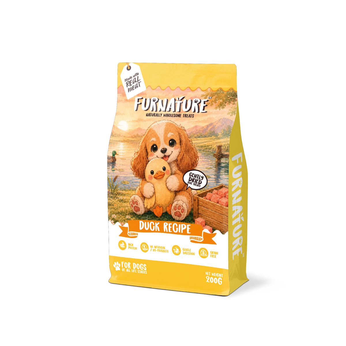 Furnature Gently Dried Dog Treat Duck Recipe
