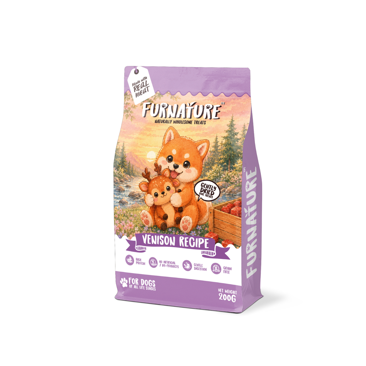 Furnature Gently Dried Dog Treat Venison Recipe