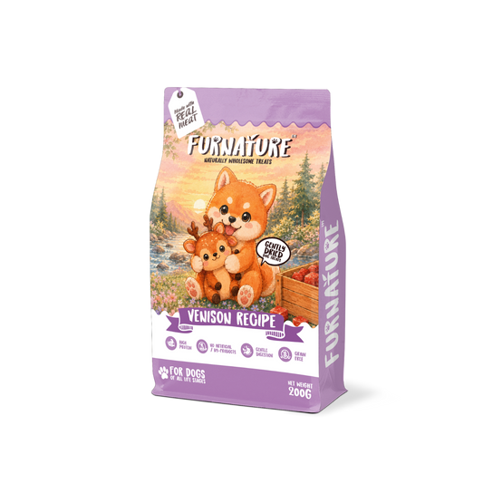 Furnature Gently Dried Dog Treat Venison Recipe